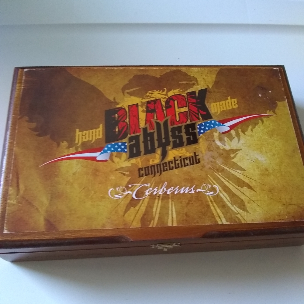 Cigar box, Black Abyss, wooden